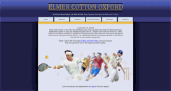 Desktop Screenshot of elmercottonoxford.co.uk
